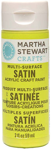 Martha Stewart Multi Surface Paint Satin 2 Oz. Granny Smith - Al Masam Stationery LLC
